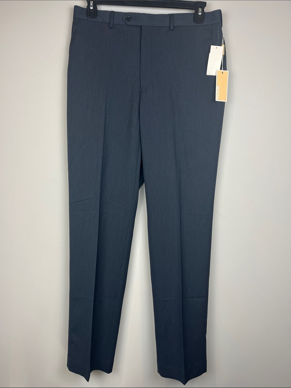 NWT Michael Kors Classic Navy Dress Pants Flat Front 34x34